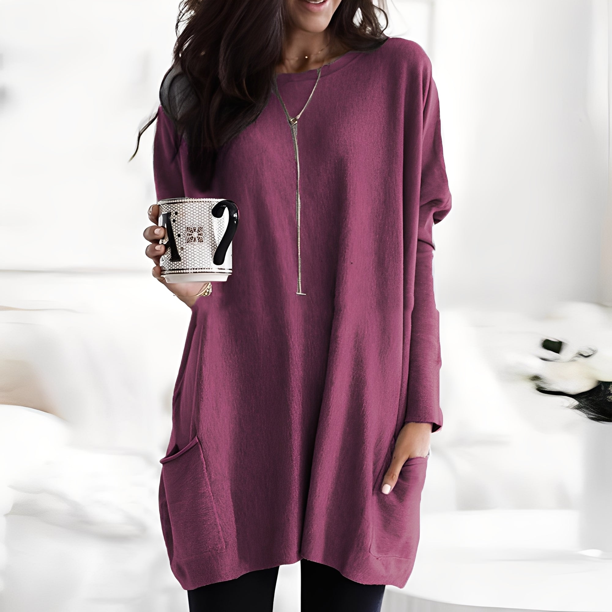 Diane - Eleganter Damenpullover mit langen Ärmeln