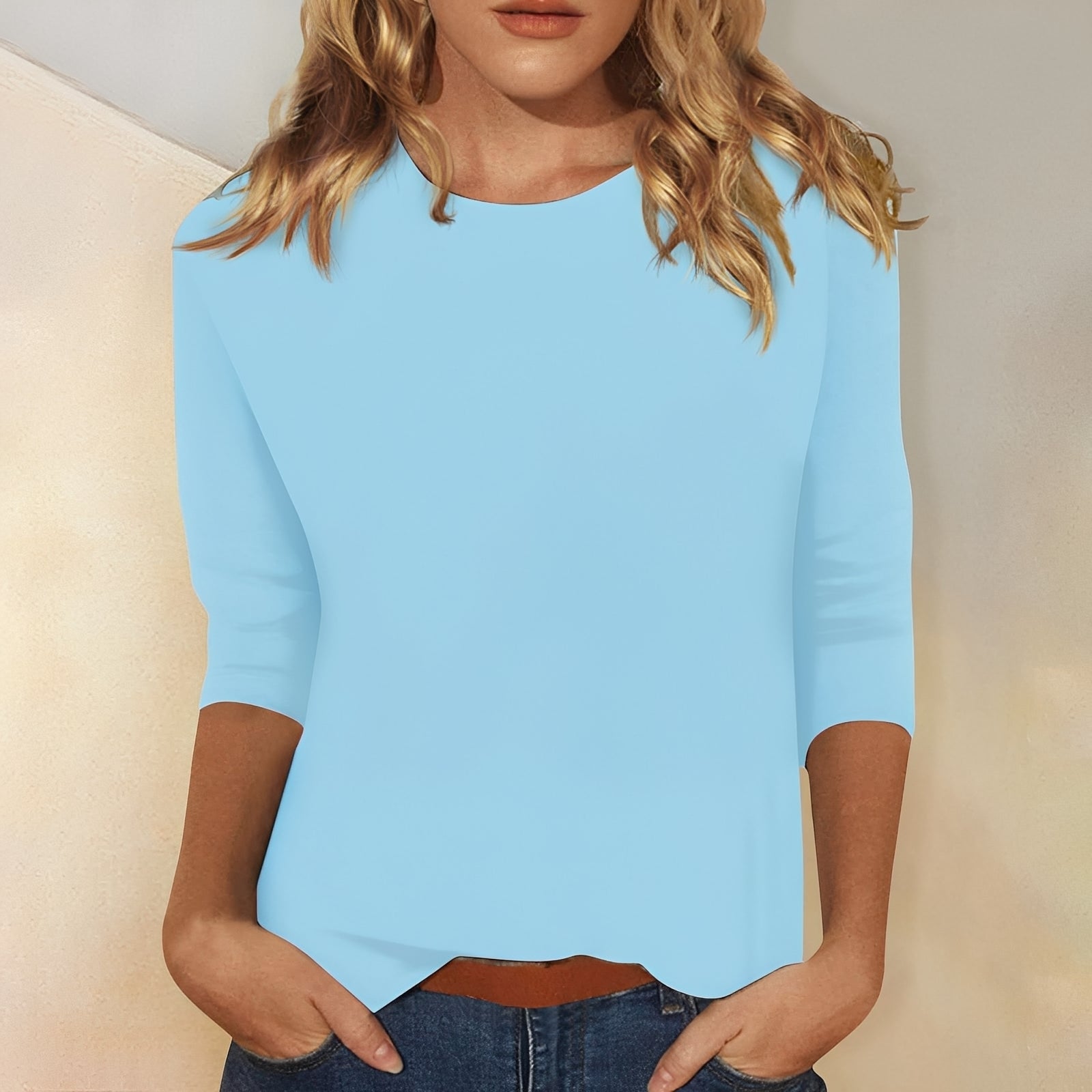 Katherina - Bequemes Langarmshirt mit Rundhalsausschnitt für Frauen