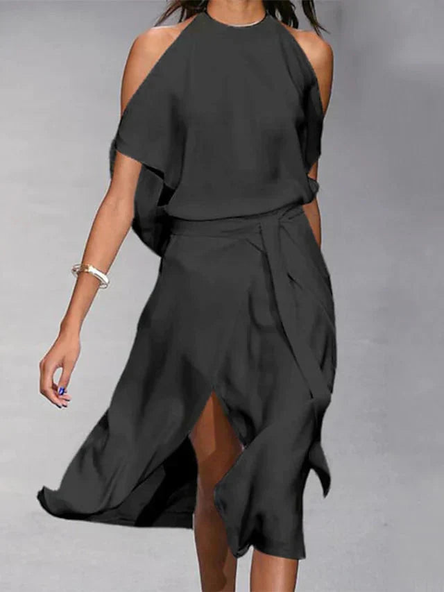 Madonna - Stilvolles Kleid mit modischen Schulterausschnitten