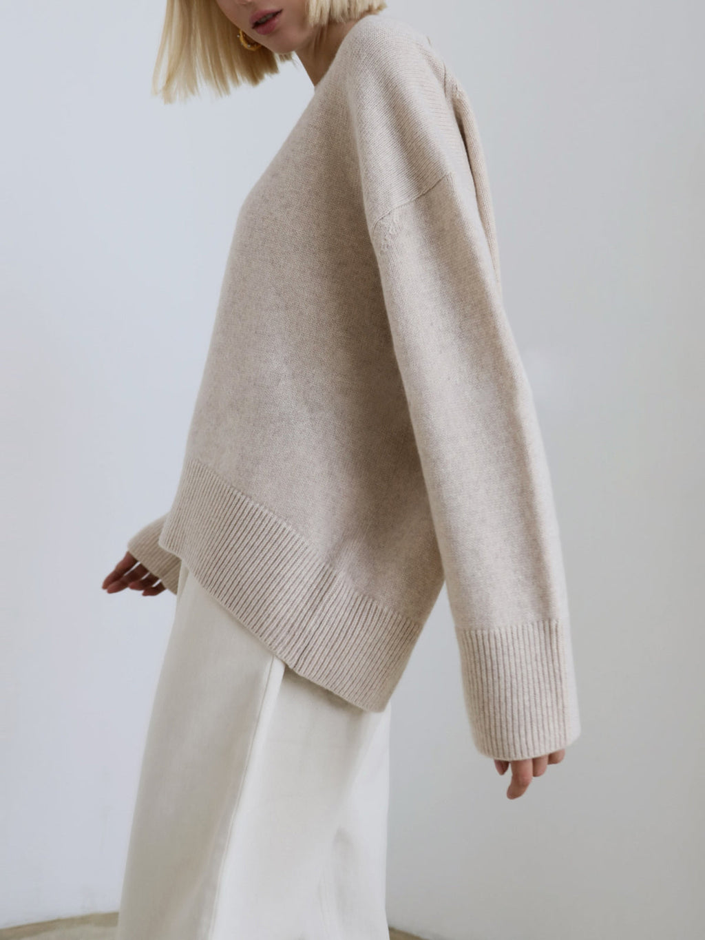 Amara – Übergröße Pullover „Zuckerwatte“