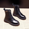 Marion – Schwarze Winterstiefel Leder