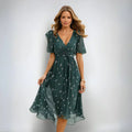 Annegret - Damenkleid mit V-Ausschnitt
