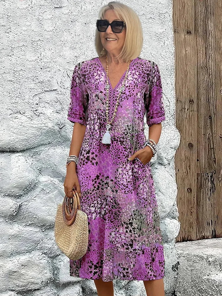 Skye - Sommerkleid mit V-Ausschnitt