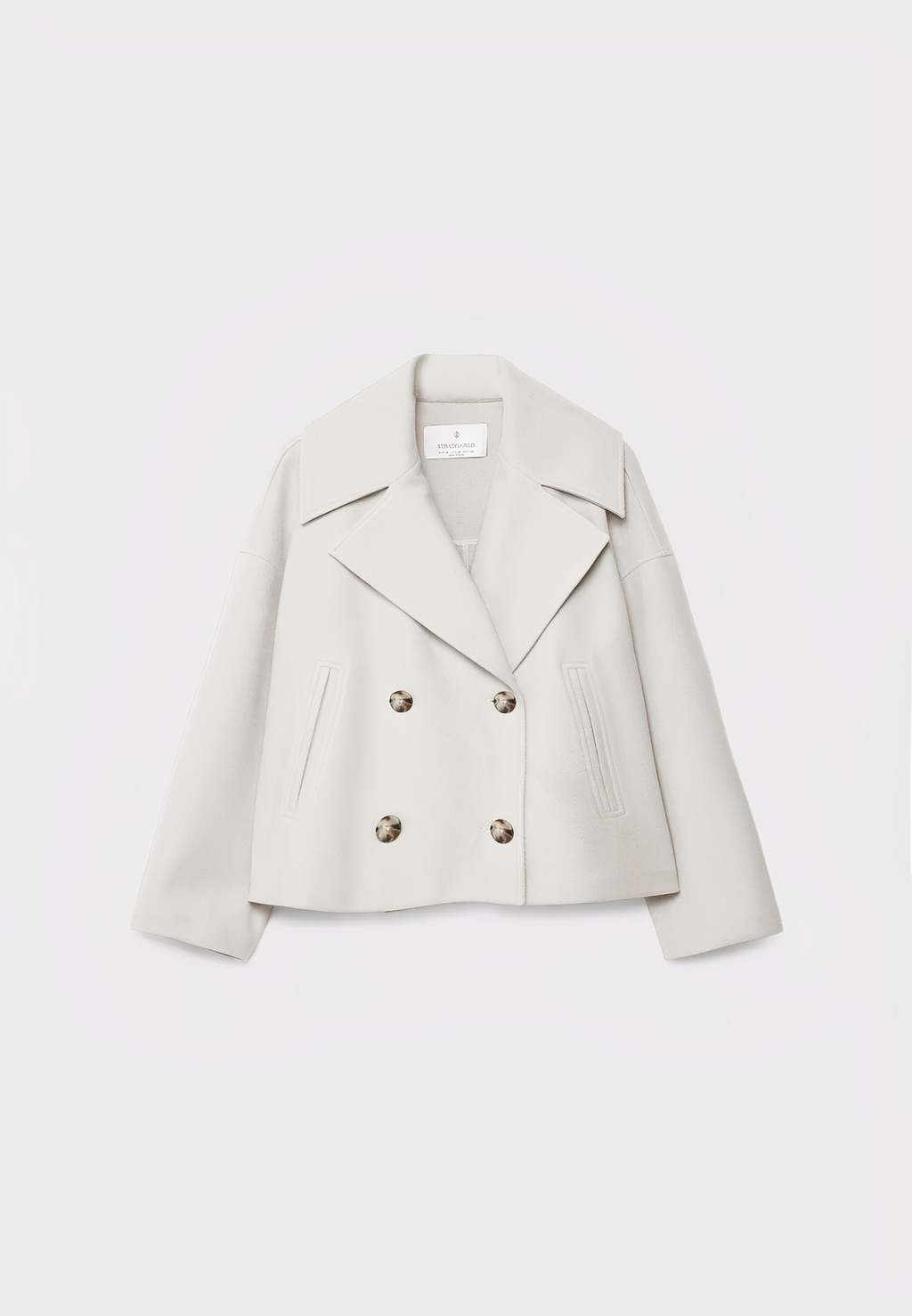 Claire – Kurze Edle Zweireihige Jacke